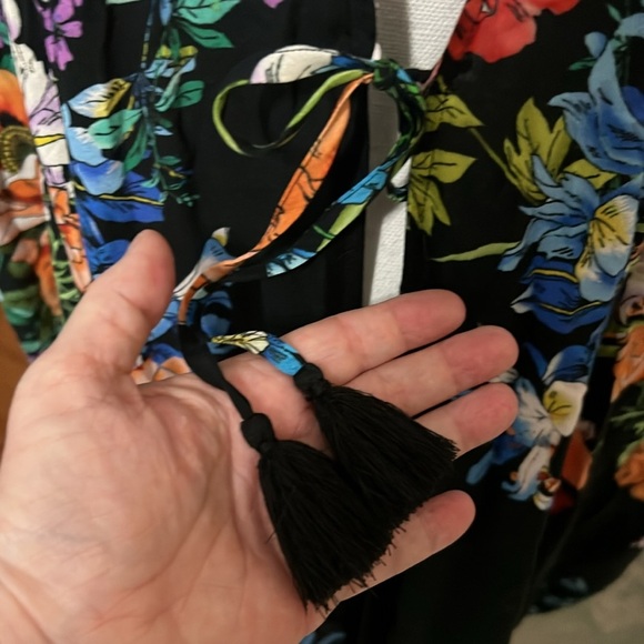 Johnny Was Flower Arch Midi Kimono Tie at waist or just above CoverUp  L - XL - Picture 13 of 13